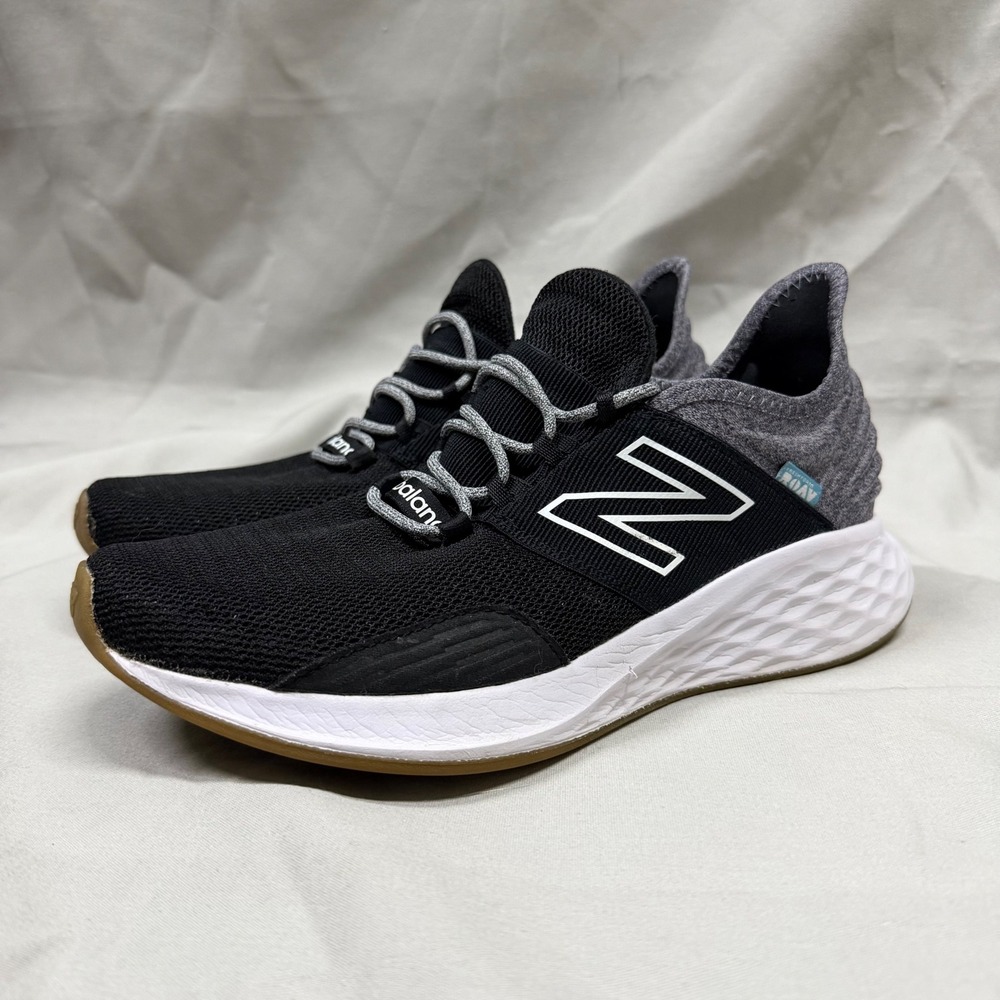 New Balance Fresh Foam Roav Black Grey Running Shoes WROAVTK Womens 10